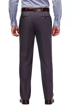 Haggar® Men's Iron Free Premium Khaki Straight Fit Flat Front Hidden Comfort Waistband Casual Pants -Hot Sale Haggar Store Belk 1
