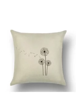 All Abundant Things Home Design Dandelion Cotton and Linen Throw Pillow Cover -Hot Sale Haggar Store Belk 1035