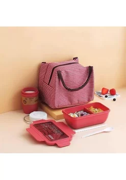 All Abundant Things Home Design Microwave and Dishwasher Safe Lunch Box Set- 5 pcs