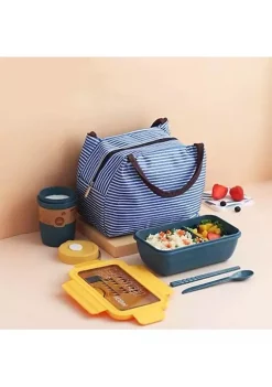 All Abundant Things Home Design Microwave and Dishwasher Safe Lunch Box Set- 5 pcs -Hot Sale Haggar Store Belk 1050