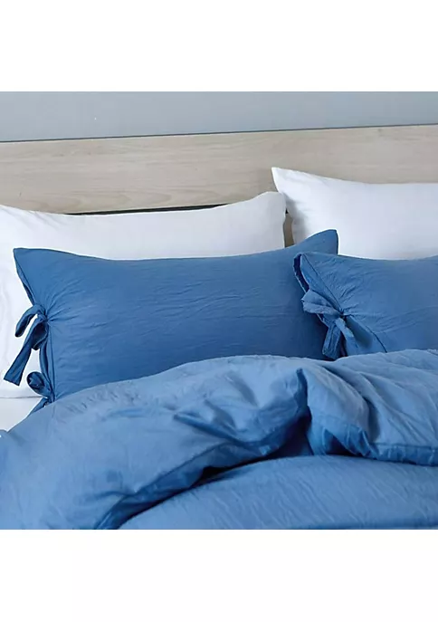 All Abundant Things Home Design Sea Blue Luxury Tie Duvet Cover With Pillow Shams 4 All Abundant Things Home Design Sea Blue Luxury Tie Duvet Cover With Pillow Shams - Image 2