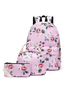 All Abundant Things Home Design Rose Print Backpack, Lunch Bag and Pencil Case Set -Hot Sale Haggar Store Belk 1079