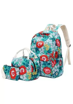 All Abundant Things Home Design Rose Print Backpack, Lunch Bag and Pencil Case Set -Hot Sale Haggar Store Belk 1081