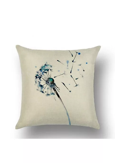 All Abundant Things Home Design Dandelion Cotton and Linen Throw Pillow Cover 3 All Abundant Things Home Design Dandelion Cotton and Linen Throw Pillow Cover