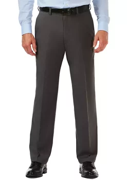 Haggar® Cool 18 Pro Classic Fit Flat Front Hidden Expandable Waistband Pants -Hot Sale Haggar Store Belk 115