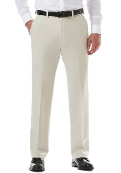 Haggar® Cool 18 Pro Classic Fit Flat Front Hidden Expandable Waistband Pants -Hot Sale Haggar Store Belk 117