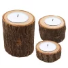 All Abundant Things Home Design Rustic Wooden Tea Light Candle Holders -Hot Sale Haggar Store Belk 1173