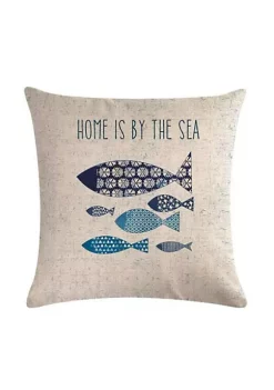 All Abundant Things Home Design Home Is By The Sea Costal Decorative Throw Pillow Cover -Hot Sale Haggar Store Belk 1193