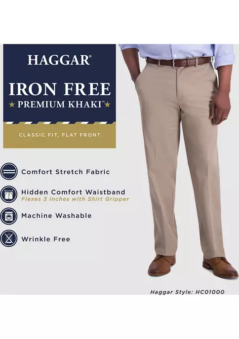 Haggar® J.M. Haggar Premium 4-Way Stretch Straight Fit Dress Pant 5 Haggar® J.M. Haggar Premium 4-Way Stretch Straight Fit Dress Pant - Image 3
