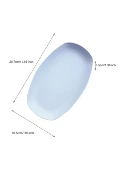 All Abundant Things Home Design Indoor/Outdoor Serving Platter Made With Natural Wheat Straw -Hot Sale Haggar Store Belk 1213