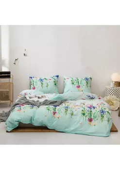 All Abundant Things Home Design Selvegem Botanical Print Duvet Cover Bedding Set