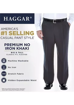 Haggar® Big & Tall Premium Non Iron Classic Fit Pleat Pants 12 Haggar® Big & Tall Premium Non Iron Classic Fit Pleat Pants -Hot Sale Haggar Store Belk 122