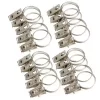 All Abundant Things Home Design Stainless Steel Window Curtain or Shower Curtain Clips Set