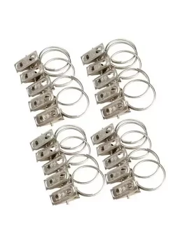 All Abundant Things Home Design Stainless Steel Window Curtain or Shower Curtain Clips Set -Hot Sale Haggar Store Belk 1230