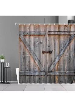 All Abundant Things Home Design Old Vintage Wood Door Waterproof Shower Curtains -Hot Sale Haggar Store Belk 1233