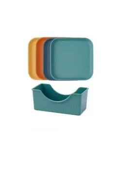 All Abundant Things Home Design Lightweight Wheat Straw Plate Set With Easy Storage Stacker -Hot Sale Haggar Store Belk 1237