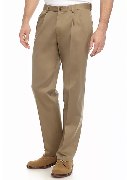 Haggar® Big & Tall Premium Non Iron Classic Fit Pleat Pants 7 Haggar® Big & Tall Premium Non Iron Classic Fit Pleat Pants - Image 5