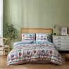 All Abundant Things Home Design Sunflora Checkered Print Duvet Cover Bedding Set