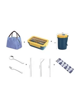 All Abundant Things Home Design Microwave and Dishwasher Safe Lunch Box Set- 11 pcs -Hot Sale Haggar Store Belk 1280