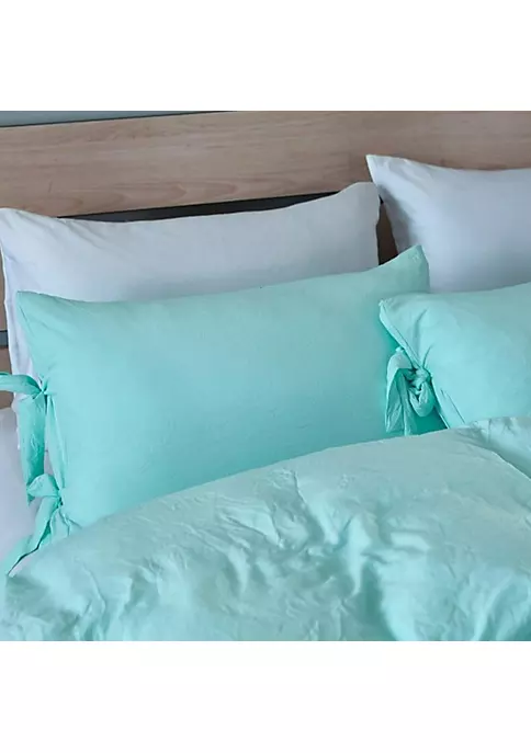 All Abundant Things Home Design Lake Blue Luxury Tie Duvet Cover With Pillow Shams 4 All Abundant Things Home Design Lake Blue Luxury Tie Duvet Cover With Pillow Shams - Image 2