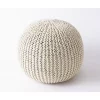 All Abundant Things Home Design Hand Knitted Cable Style Pouf Ottoman -Hot Sale Haggar Store Belk 1316