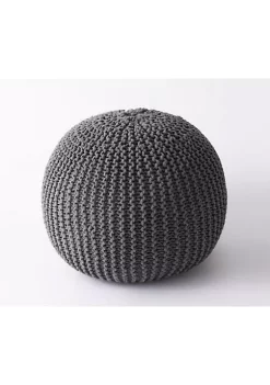 All Abundant Things Home Design Hand Knitted Cable Style Pouf Ottoman -Hot Sale Haggar Store Belk 1322