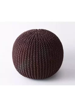 All Abundant Things Home Design Hand Knitted Cable Style Pouf Ottoman -Hot Sale Haggar Store Belk 1324