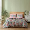 All Abundant Things Home Design Xadrez Cinza Floral Print Duvet Cover Bedding Set