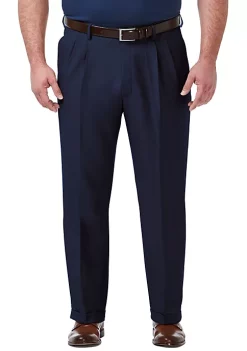 Haggar® Big & Tall Premium Comfort 4-Way Stretch Classic Fit Pleat Dress Pants -Hot Sale Haggar Store Belk 133