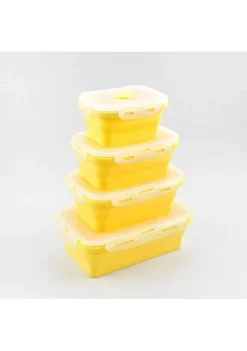 All Abundant Things Home Design Collapsible Space Saving Food Storage Containers Set- 3 pcs