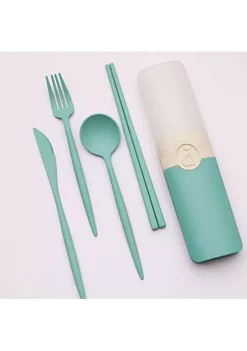 All Abundant Things Home Design Portable Wheat Straw Tableware Utensil Set With Case -Hot Sale Haggar Store Belk 1347