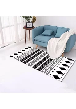 All Abundant Things Home Design Moroccan Anti-Fungal Area Rug With Non-Slip