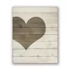 All Abundant Things Home Design Minimalistic Farmhouse Heart White Wood Canvas Wall Art Print -Hot Sale Haggar Store Belk 1361