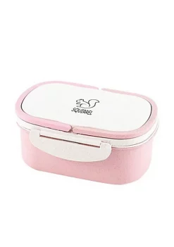 All Abundant Things Home Design Wheat Straw Two Layer With Handle Microwavable Bento Lunch Box