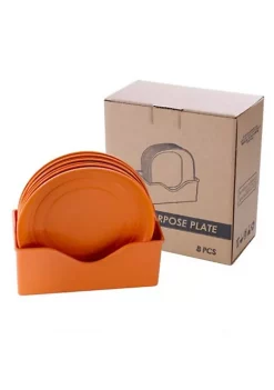 All Abundant Things Home Design Lightweight Wheat Straw Plate Set With Easy Storage Stacker- Round 8 All Abundant Things Home Design Lightweight Wheat Straw Plate Set With Easy Storage Stacker- Round -Hot Sale Haggar Store Belk 1397