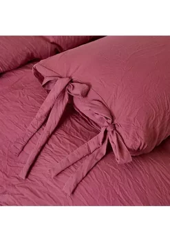 All Abundant Things Home Design Burgundy Luxury Tie Duvet Cover With Pillow Shams 8 All Abundant Things Home Design Burgundy Luxury Tie Duvet Cover With Pillow Shams -Hot Sale Haggar Store Belk 1441