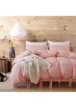 All Abundant Things Home Design Pink Luxury Tie Duvet Cover With Pillow Shams 9 All Abundant Things Home Design Pink Luxury Tie Duvet Cover With Pillow Shams -Hot Sale Haggar Store Belk 1454