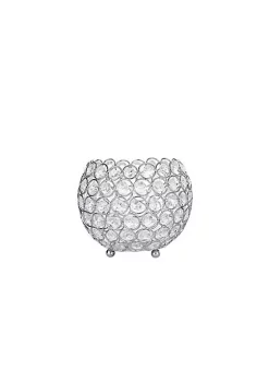 All Abundant Things Home Design Silver Crystal Tealight Candle Holders