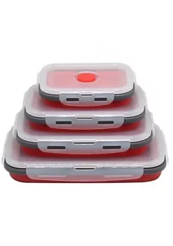 All Abundant Things Home Design Collapsible Space Saving Food Storage Containers Set- 4 pcs 14 All Abundant Things Home Design Collapsible Space Saving Food Storage Containers Set- 4 pcs -Hot Sale Haggar Store Belk 1505