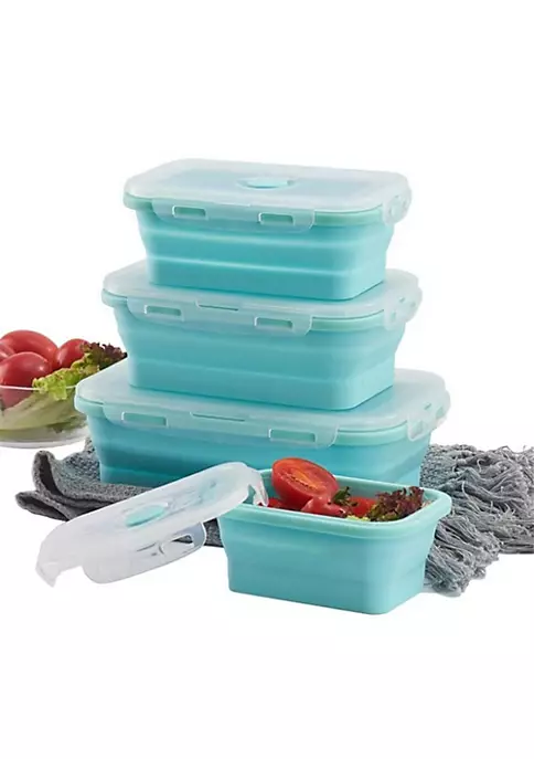 All Abundant Things Home Design Collapsible Space Saving Food Storage Containers Set- 4 pcs 9 All Abundant Things Home Design Collapsible Space Saving Food Storage Containers Set- 4 pcs - Image 7