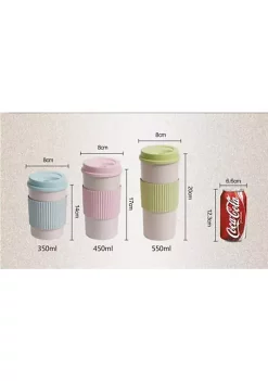 All Abundant Things Home Design Reusable Wheat Straw Travel Insulated Coffee or Tea Cup Green -Hot Sale Haggar Store Belk 1528