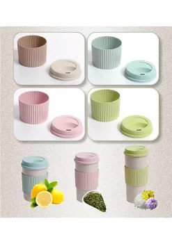 All Abundant Things Home Design Reusable Wheat Straw Travel Insulated Coffee or Tea Cup Green -Hot Sale Haggar Store Belk 1529