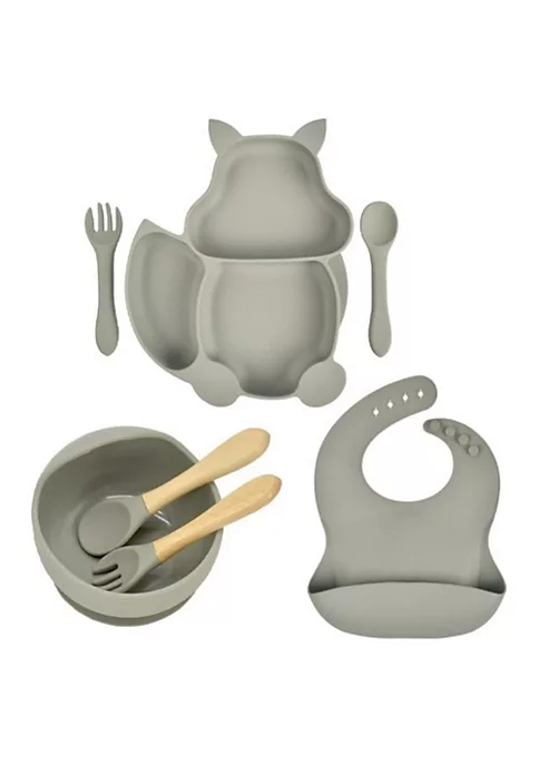 All Abundant Things Home Design Children's Tableware Suction Bowl Utensils Bib Catcher 7pcs Set- Neutral 3 All Abundant Things Home Design Children's Tableware Suction Bowl Utensils Bib Catcher 7pcs Set- Neutral