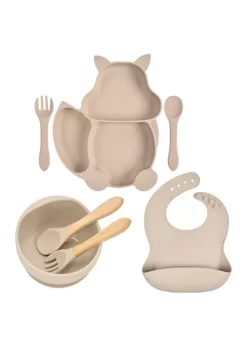 All Abundant Things Home Design Children's Tableware Suction Bowl Utensils Bib Catcher 7pcs Set- Neutral 9 All Abundant Things Home Design Children's Tableware Suction Bowl Utensils Bib Catcher 7pcs Set- Neutral -Hot Sale Haggar Store Belk 1549