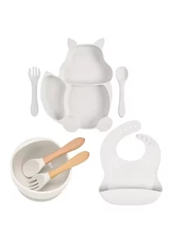 All Abundant Things Home Design Children's Tableware Suction Bowl Utensils Bib Catcher 7pcs Set- Neutral 11 All Abundant Things Home Design Children's Tableware Suction Bowl Utensils Bib Catcher 7pcs Set- Neutral -Hot Sale Haggar Store Belk 1551