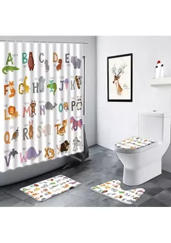 All Abundant Things Home Design Alphabet Bathroom Set Animals A-Z
