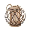 All Abundant Things Home Design Handcrafted Dimond Weave Wooden Wicker Lantern -Hot Sale Haggar Store Belk 1575