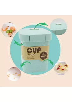 All Abundant Things Home Design Insulated Vacuum Seal and Thermal Food Container Made From Wheat Straw (18.6oz/550ml) -Hot Sale Haggar Store Belk 1627