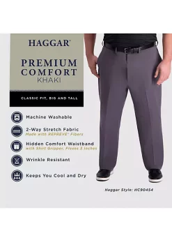 Haggar® Big & Tall Premium Comfort Classic Fit Flat Front Khaki Pants 11 Haggar® Big & Tall Premium Comfort Classic Fit Flat Front Khaki Pants -Hot Sale Haggar Store Belk 179