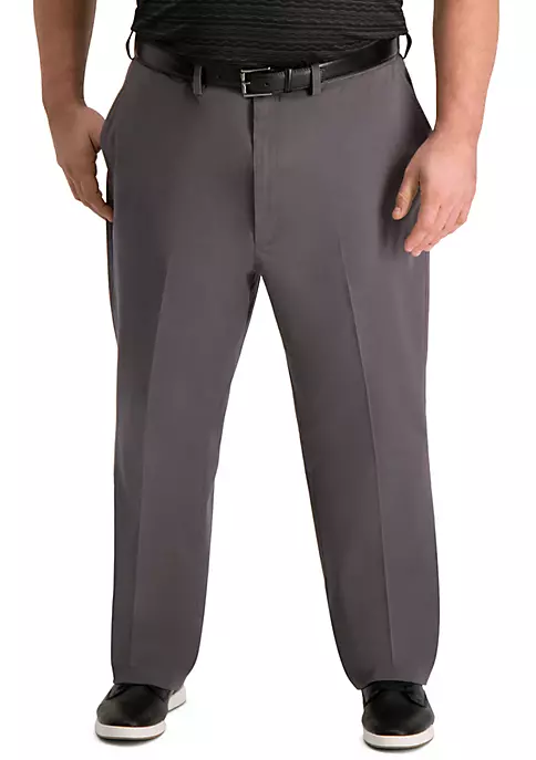 Haggar® Big & Tall Premium Comfort Classic Fit Flat Front Khaki Pants 7 Haggar® Big & Tall Premium Comfort Classic Fit Flat Front Khaki Pants - Image 5